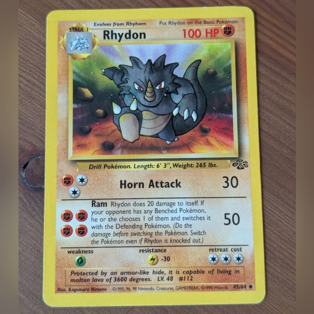 Rhydon #45 Pokémon Trading Card